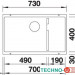 Кухонная мойка Blanco Subline 700-U Level (кофе, корзинчатый вентиль)