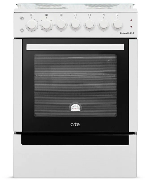 Электрическая плита ARTEL COMARELLA 01-E белая, гриль с вертелом
