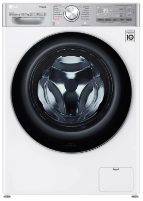 Стиральная машина с сушкой LG TW4V9RD9E, белый, 10,5/7 кг, 1400 об/мин, с паром, инверторная