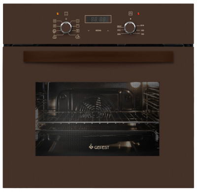 Духовой шкаф GEFEST 622-02 К, коричневый, таймер сенсорный, телескопические направляющие