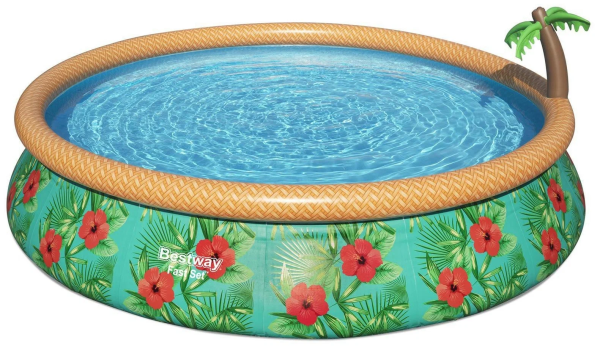 Бассейн надувной Bestway 57416 (8948) Paradise Palms, 457 x 84 см, фильтр-насос+ гель для рук серии "ANTIVIR" 100мл 2026