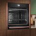 Духовой шкаф Neff B69CS7MY0, чёрный, 71 л, пиролитическая очистка, 14 режимов, сенсорные Full Touch Control, телескопические направляющие