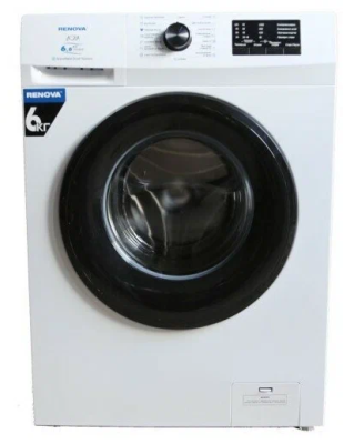 Стиральная машина RENOVA WAF-6010M1, белая, 6 кг, 15 программ, 1000 об/мин, с фронтальной загрузкой 