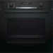 Электрический духовой шкаф Bosch HBG5780B0, чёрный, Serie 6, пиролитическая очистка, 10 режимов, телескопические направляющие