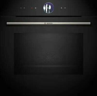 Духовой шкаф Bosch Serie 8 HMG776NB1, чёрный, 67 л, очистка пиролитическая, телескопические направляющие, 15 режимов