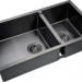 Кухонная мойка ZorG PVD-78-2-44 (графит)