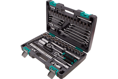 Набор инструментов Stels 1/2", 1/4", CrV, пластиковый кейс 82 предм., 14105