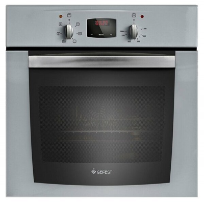 Электрический духовой шкаф GEFEST ДА 602-02 С, серый, гидролизная очистка, стекол в дверце 2, механическое управление
