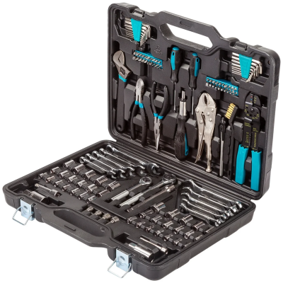 Универсальный набор инструментов Bort BTK-123 (123 предмета)