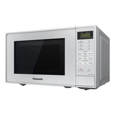 Микроволновая печь Panasonic NN-ST27HMZPE, серебристая, 20 л, сенсорное управление, 9 программ