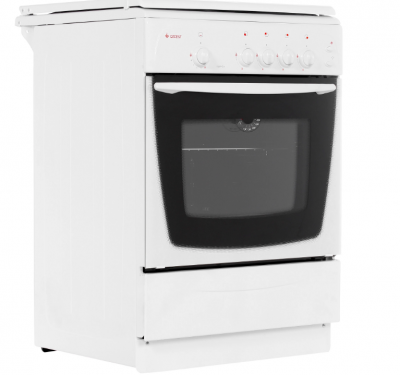 Кухонная плита GEFEST 1200 С6, белая, эмалированная, газ-контроль духовки, 63 л, 4 конфорки, газовая 