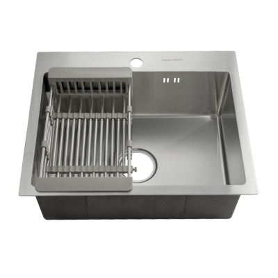 Врезная кухонная мойка Fabia Profi 55453 0.8/200, 55х45см, нержавеющая сталь