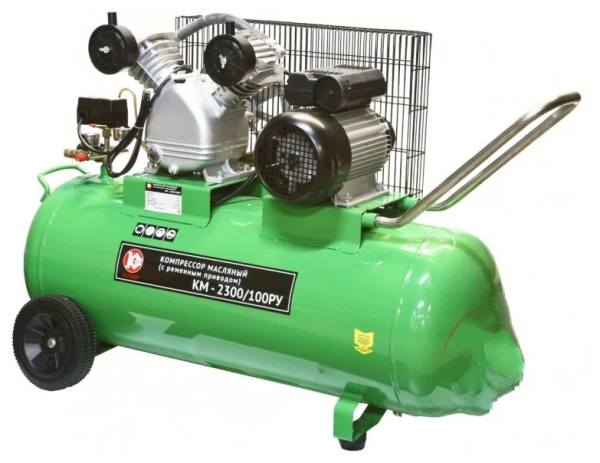 Компрессор масляный КАЛИБР КМ-2300/100РУ, 100 л, 2.3 кВт
