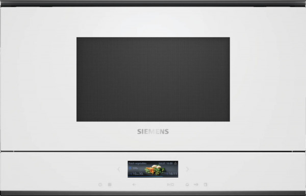 Встраиваемая микроволновая печь Siemens BF722L1W1, без поворотного стола