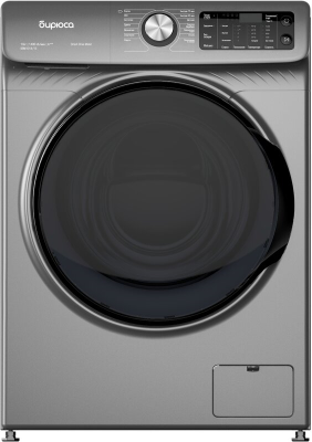 Стиральная машина Бирюса WM-SBM1014/15 M, металлик, 10 кг, 1400 об/мин, 14 программ, инверторная