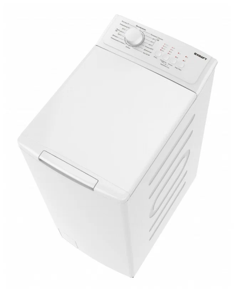 Стиральная машина KRAFT KF-UME6201W, белый, 6 кг, 1000 об/мин, 15 программ, с вертикальной загрузкой 