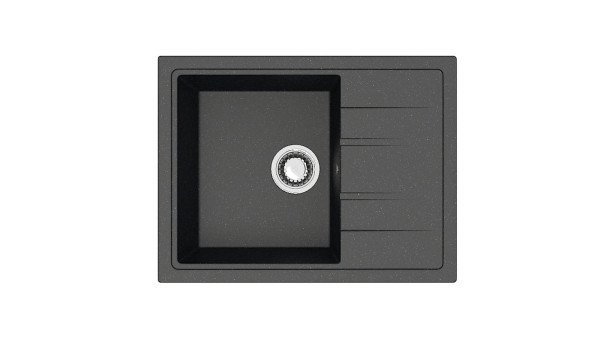 Кухонная мойка Berge 5850 (черный глянцевый)