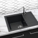 Кухонная мойка Berge 5850 (черный глянцевый)
