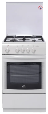 Кухонная плита De luxe 5040.21ГЭ (КР) Ч/Р, эмалированная, электрическая духовка, 46 л, 4 газовые конфорки, поворотный механизм