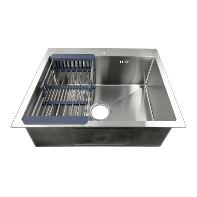 Врезная кухонная мойка 50 см, Fabia Profi 60503, серебристый