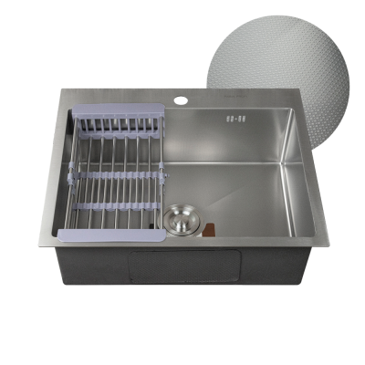 Врезная кухонная мойка 50 см, Fabia Profi 60503D, матовая декор