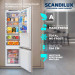Встраиваемый двухкамерный холодильник SCANDILUX CTFBI205E, белый, A, Total No Frost, 193 см